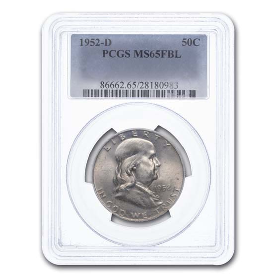 Buy 1952-D Franklin Half Dollar MS-65 PCGS (FBL) - Click Image to Close