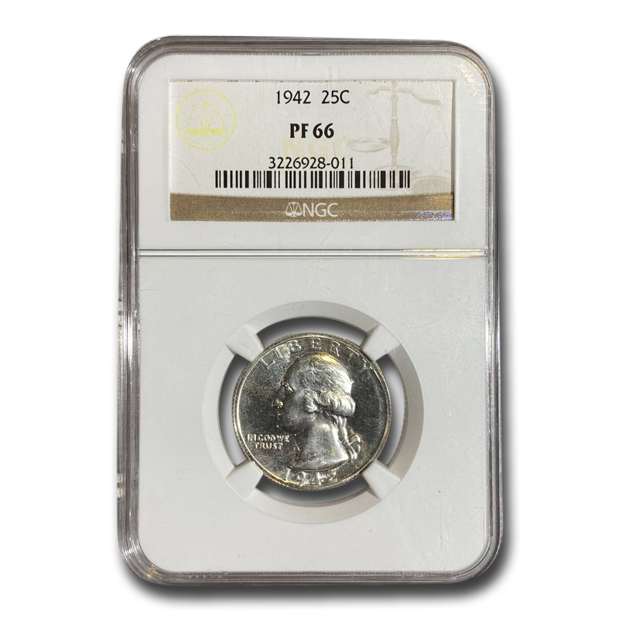 Buy 1942 Washington Quarter PF-66 NGC