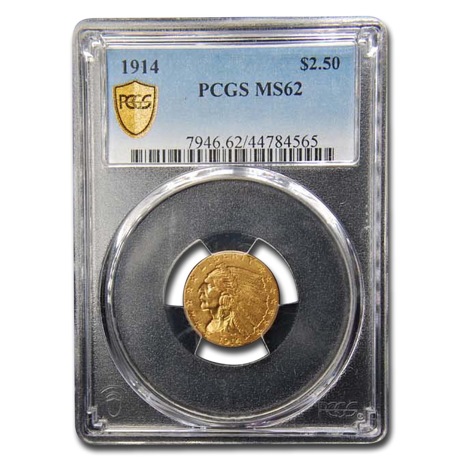 Buy 1914 $2.50 Indian Gold Quarter Eagle MS-62 PCGS - Click Image to Close