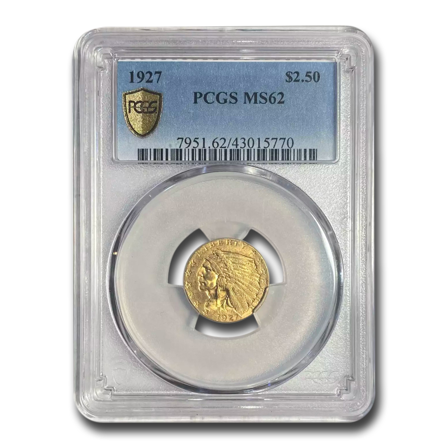 Buy 1927 $2.50 Indian Gold Quarter Eagle MS-62 PCGS - Click Image to Close