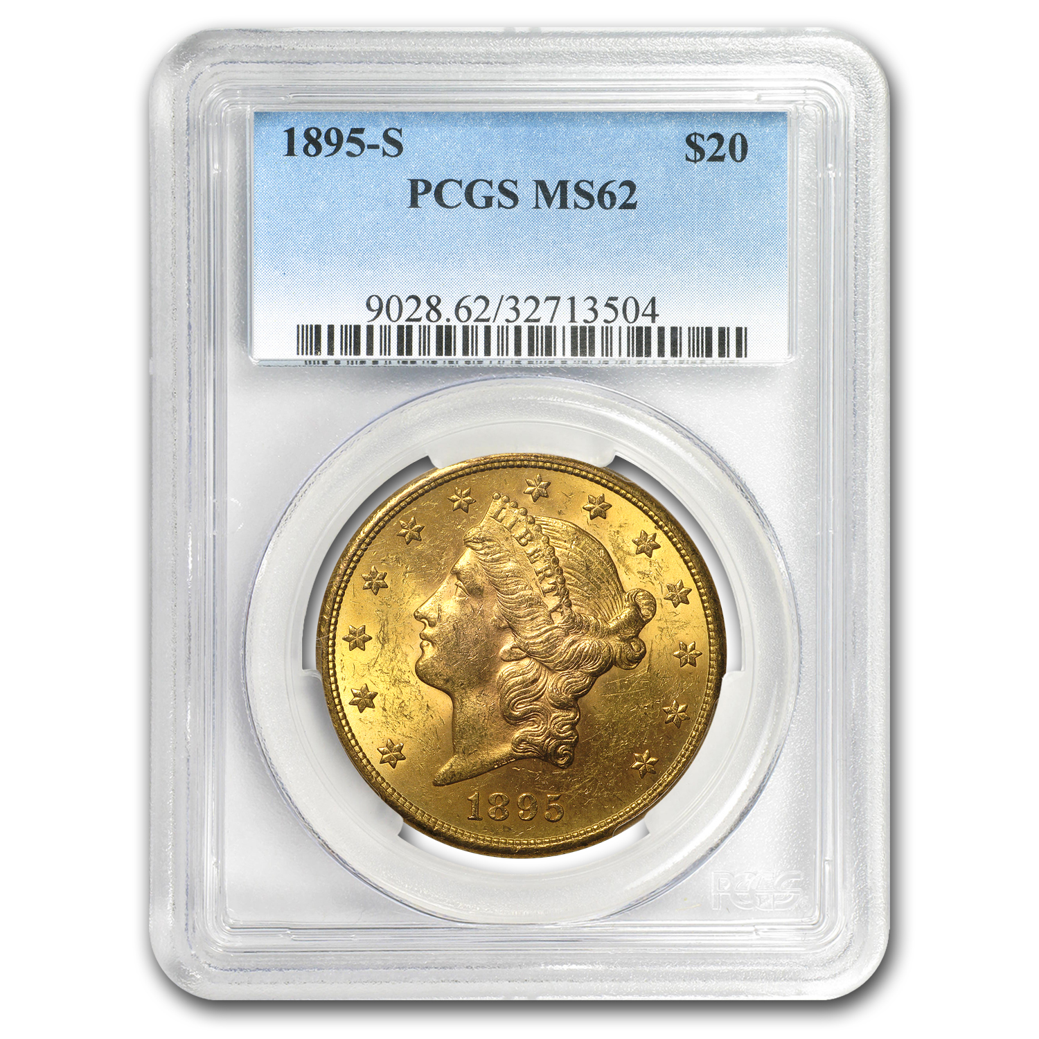 Buy 1895-S $20 Liberty Gold Double Eagle MS-62 PCGS