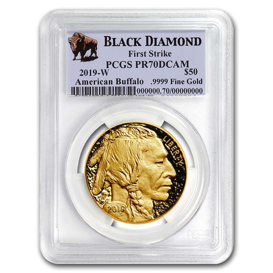 Buy 2019-W 1 oz Proof Gold Buffalo PR-70 PCGS (FS, Black Diamond)