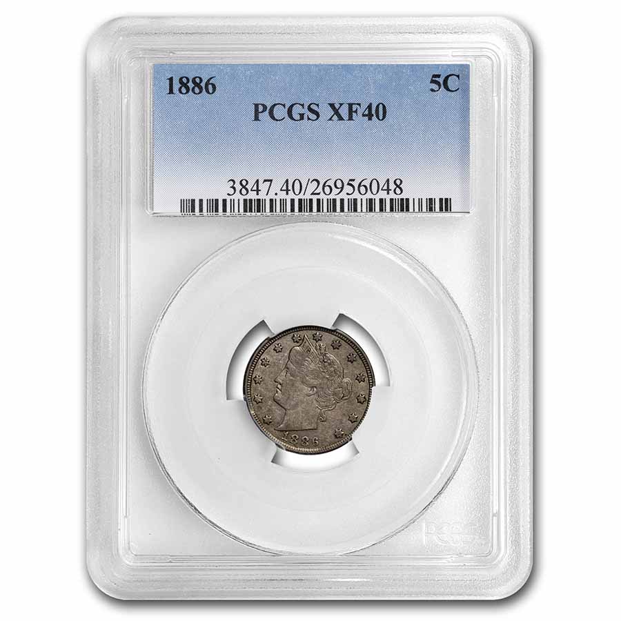 Buy 1886 Liberty Nickel XF-40 PCGS