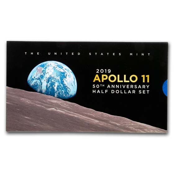 Buy 2019-S Apollo 11 50th Anniversary 1/2 Dollar Proof Set