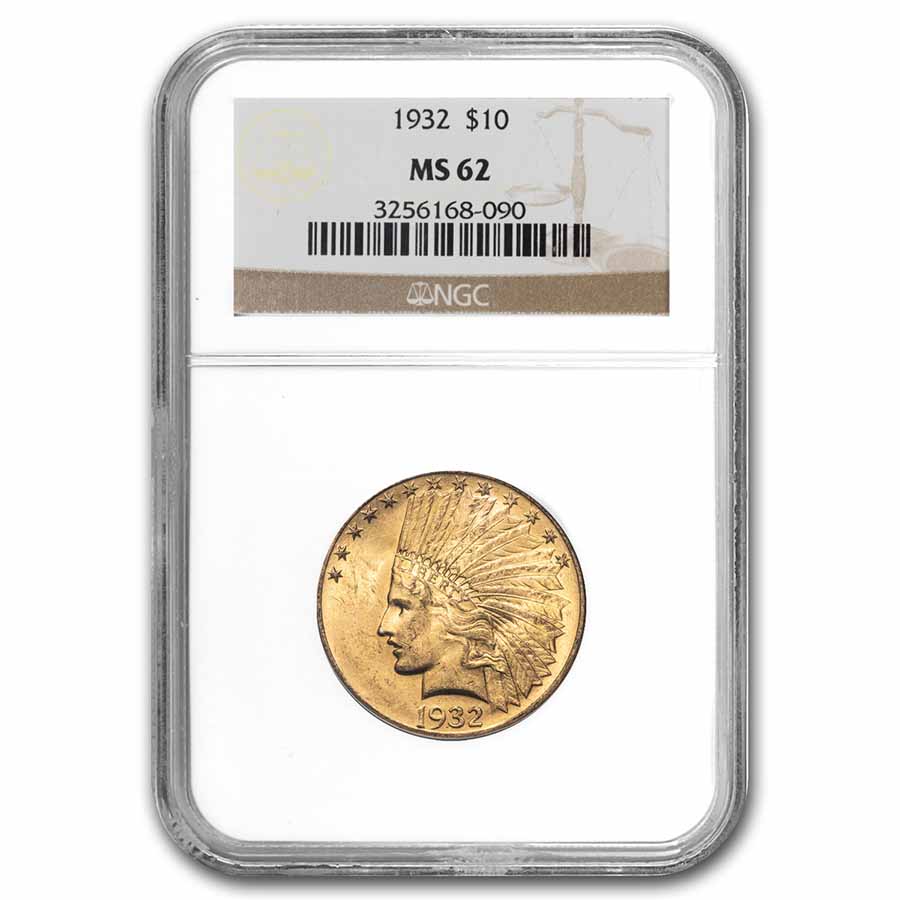 Buy 1932 $10 Indian Gold Eagle MS-62 NGC