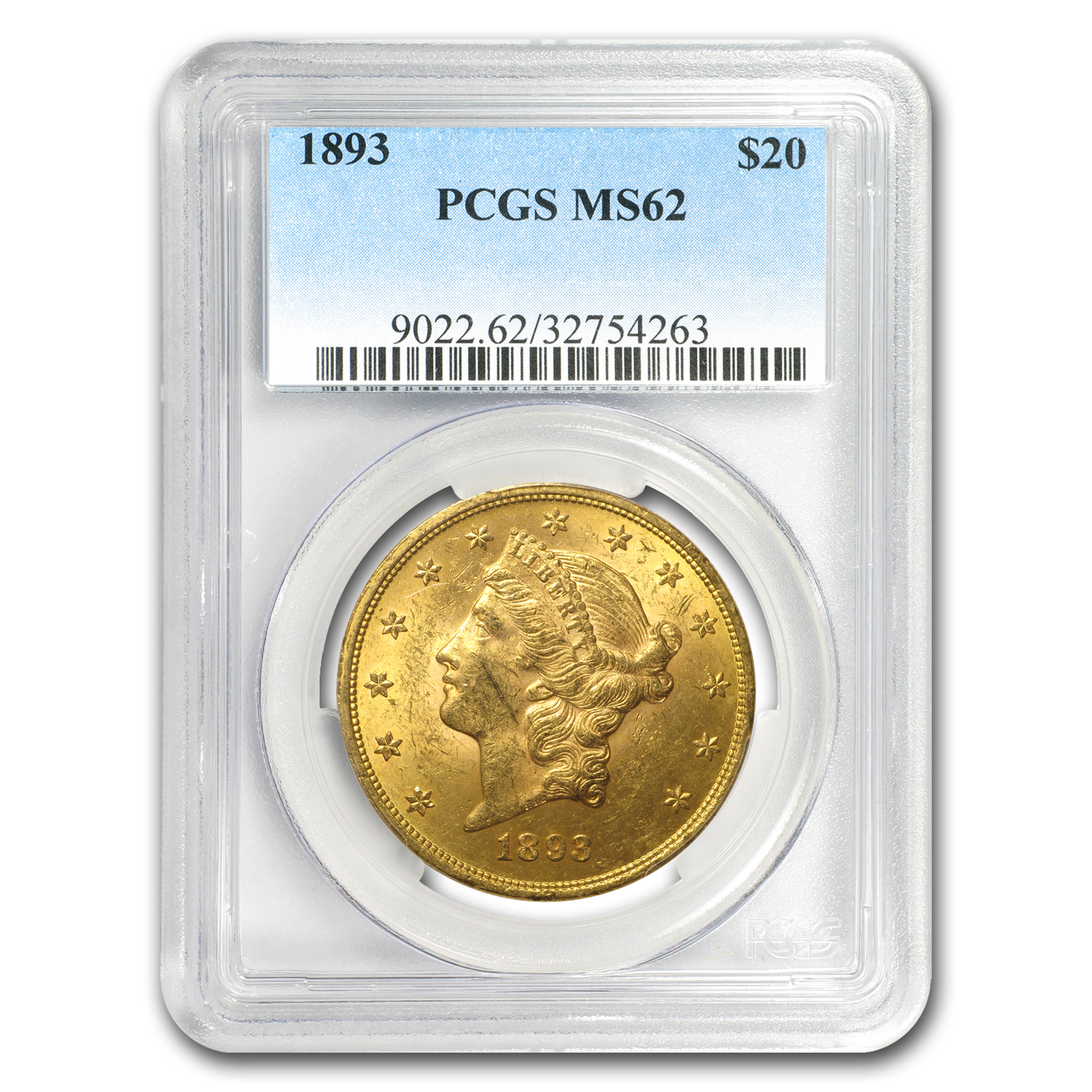 Buy 1893 $20 Liberty Gold Double Eagle MS-62 PCGS