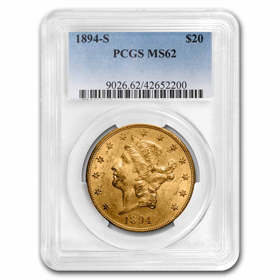 Buy 1894-S $20 Liberty Gold Double Eagle MS-62 PCGS