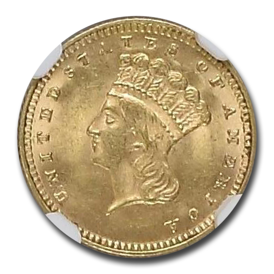 Buy 1874 $1 Liberty Head Gold MS-62 NGC - Click Image to Close