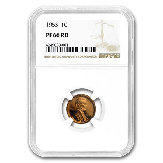 Buy 1953 Lincoln Cent PF-66 NGC (Red)