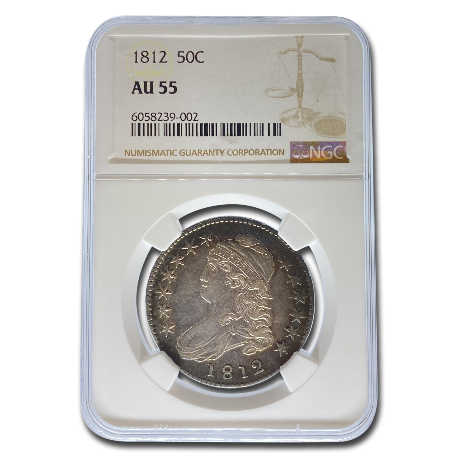 Buy 1812 Bust Half Dollar AU-55 NGC