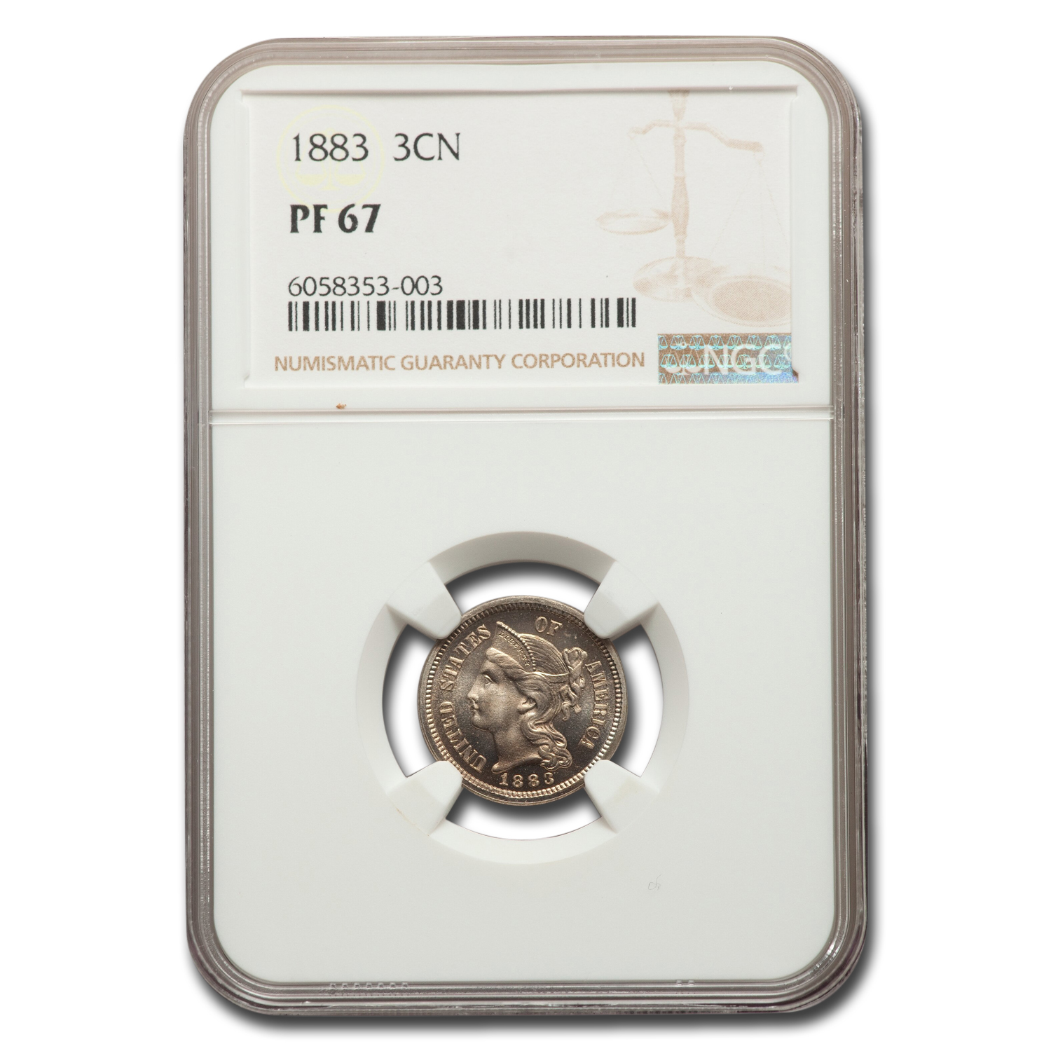 Buy 1883 Three Cent Nickel PF-67 NGC