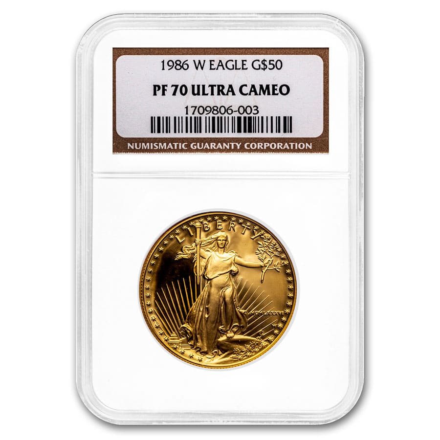 Buy 1986-W 1 oz Proof American Gold Eagle PF-70 UCAM NGC