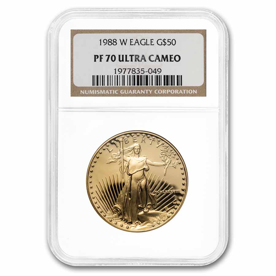 Buy 1988-W 1 oz Proof American Gold Eagle PF-70 UCAM NGC