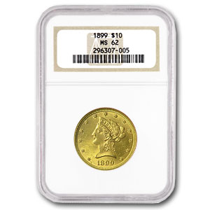 Buy 1899 $10 Liberty Gold Eagle MS-62 NGC