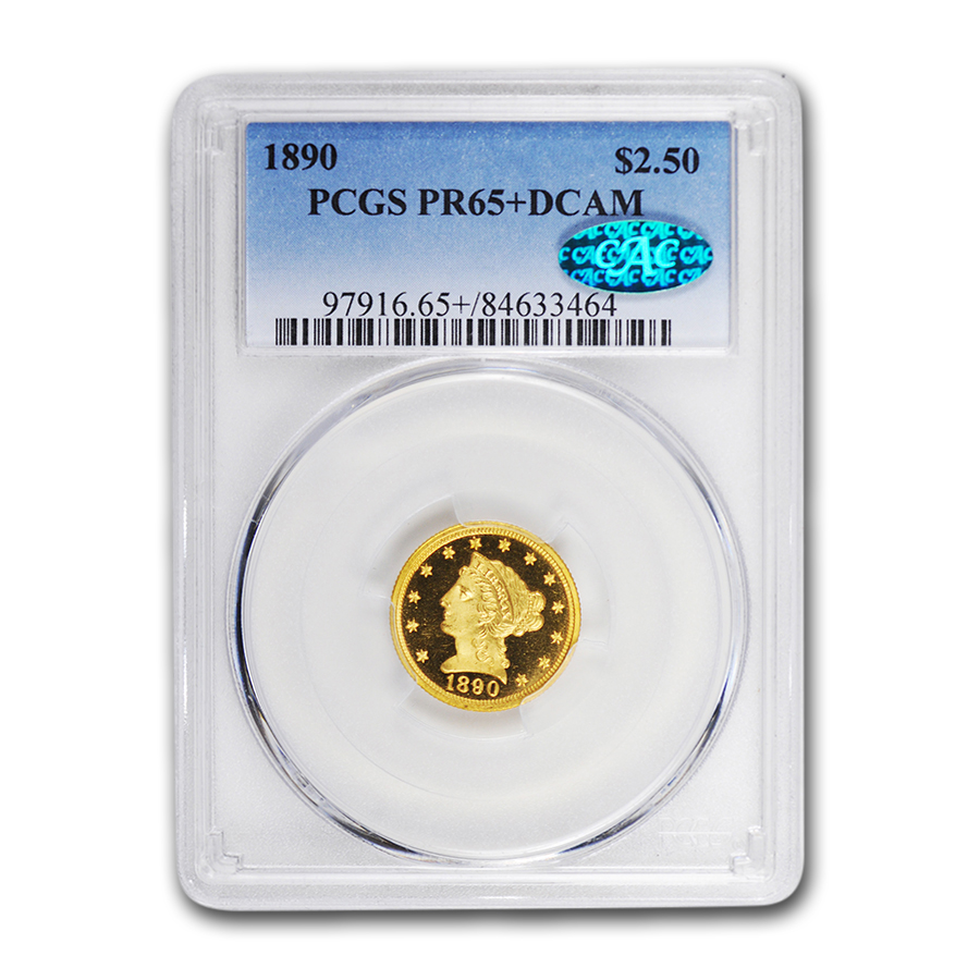 Buy 1890 $2.50 Liberty Gold Quarter Eagle PR-65+ DCAM PCGS CAC - Click Image to Close