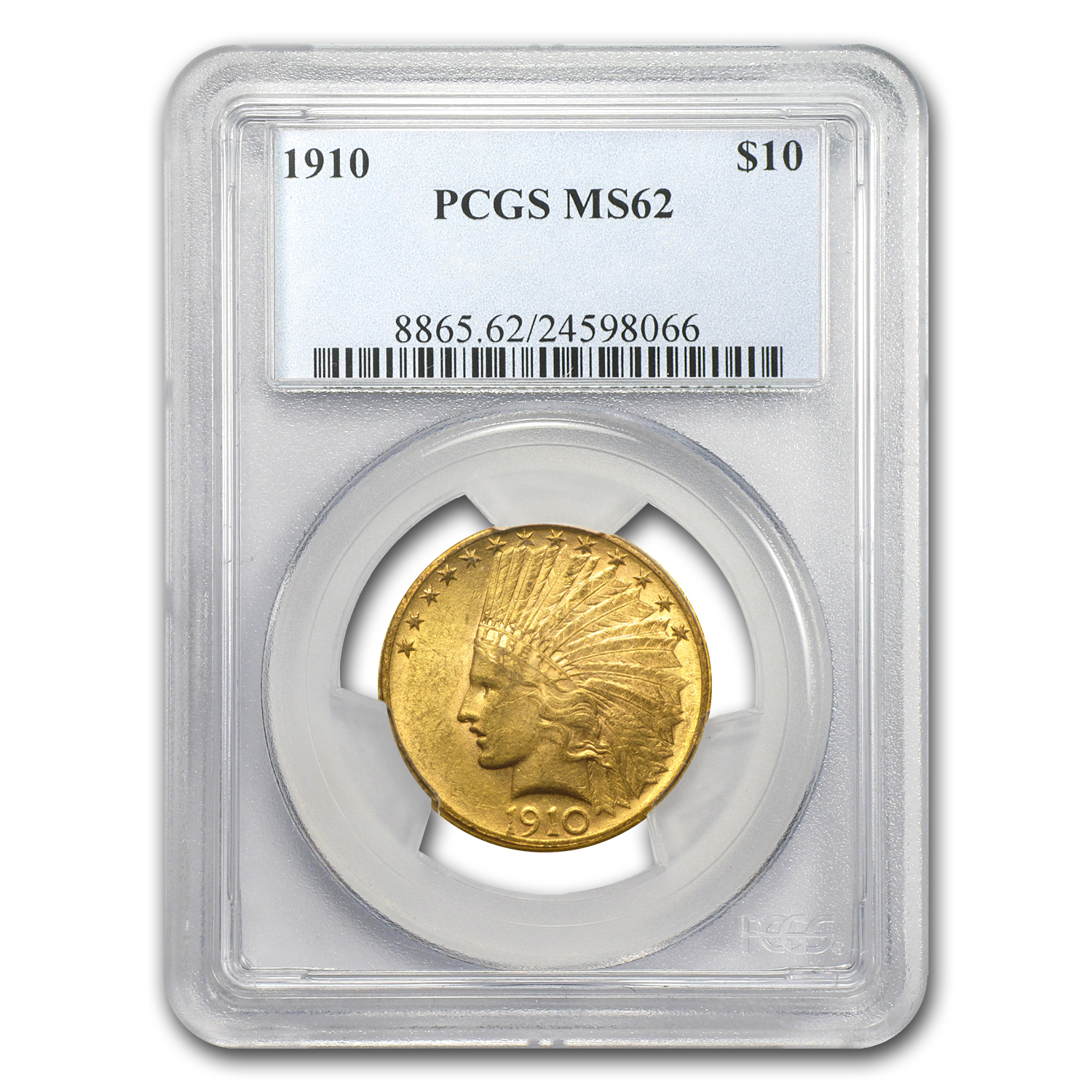 Buy 1910 $10 Indian Gold Eagle MS-62 PCGS