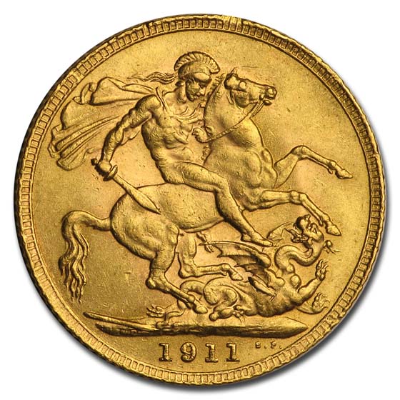Buy 1911 Great Britain Gold Sovereign George V BU