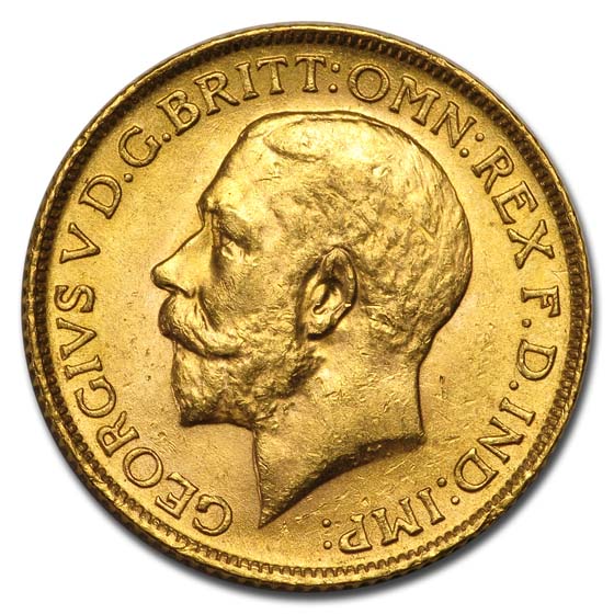 Buy 1913 Great Britain Gold Sovereign George V BU