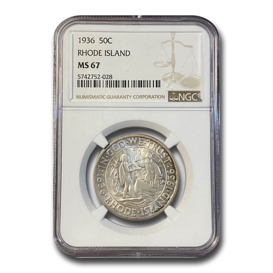 Buy 1936 Rhode Island Half Dollar Commem MS-67 NGC