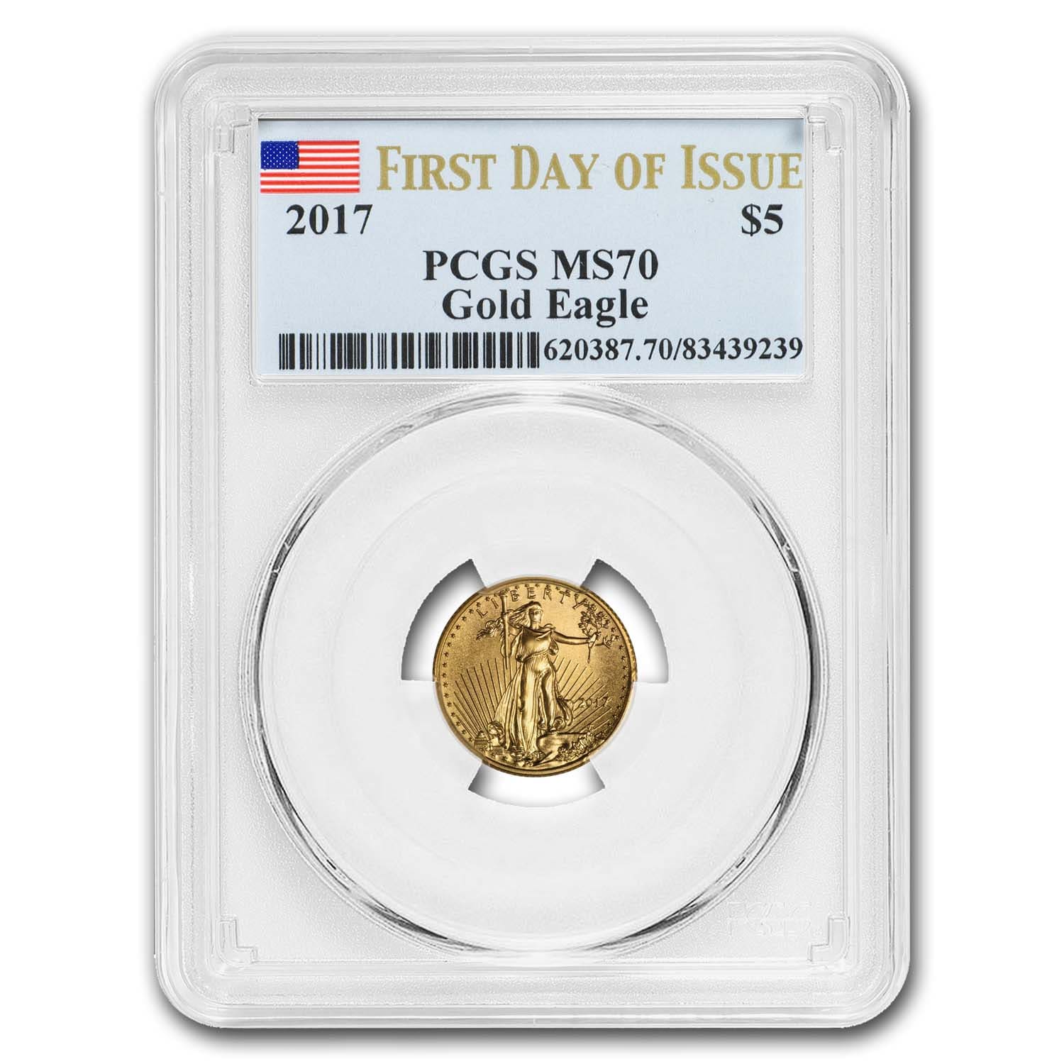 Buy 2017 1/10 oz American Gold Eagle MS-70 PCGS (FDI)