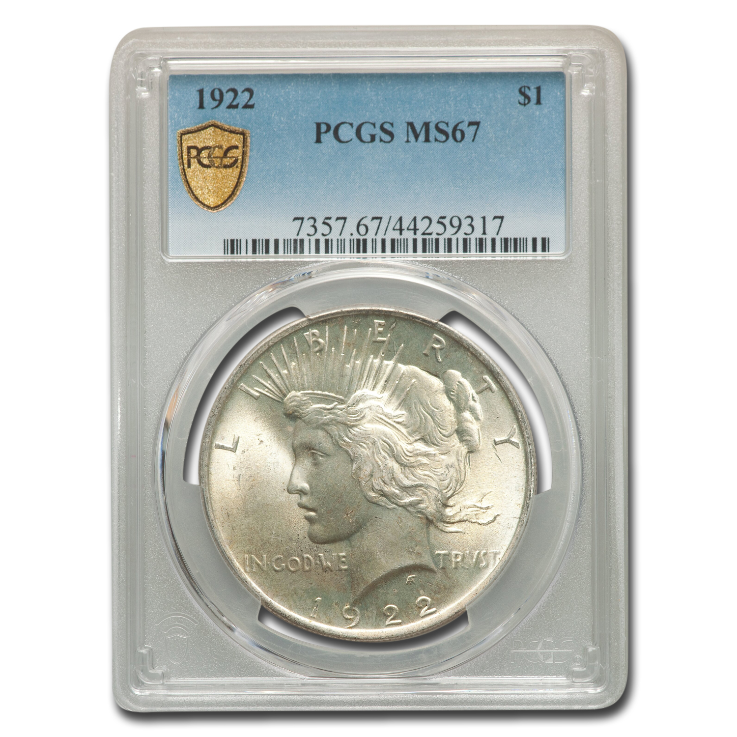 Buy 1922 Peace Dollar MS-67 PCGS