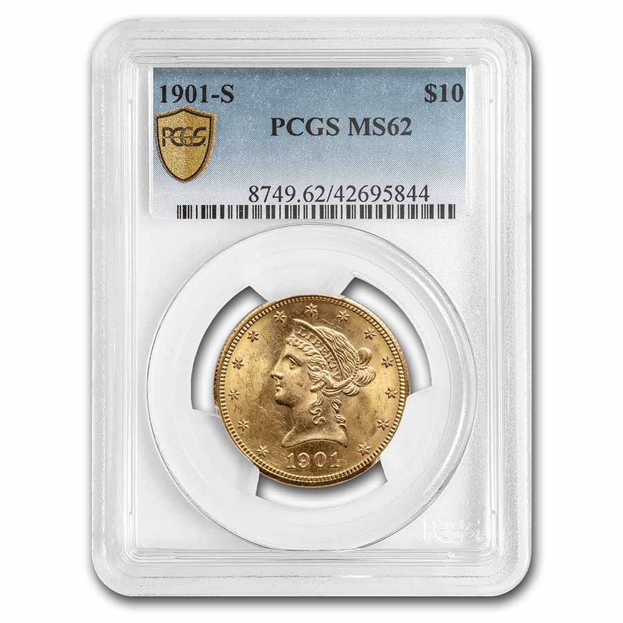 Buy 1901-S $10 Liberty Gold Eagle MS-62 PCGS
