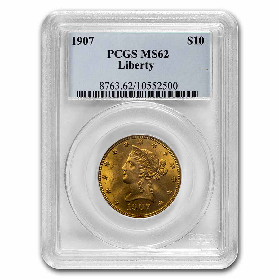 Buy 1907 $10 Liberty Gold Eagle MS-62 PCGS