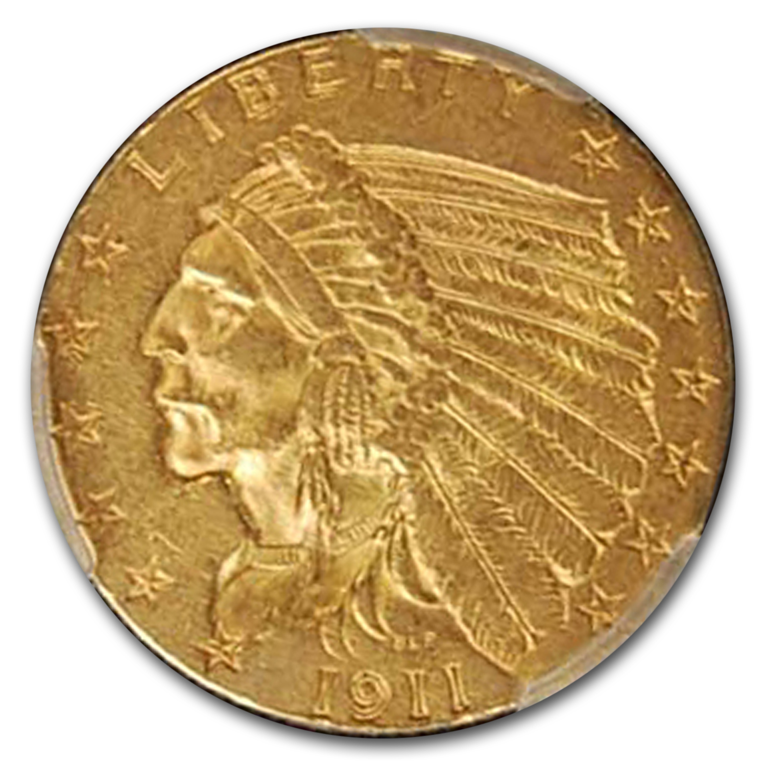Buy 1911 $2.50 Indian Gold Quarter Eagle AU-55 PCGS