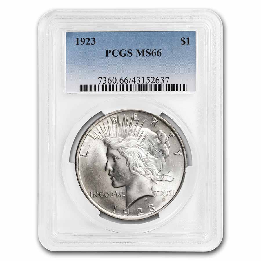 Buy 1923 Peace Dollar MS-66 PCGS