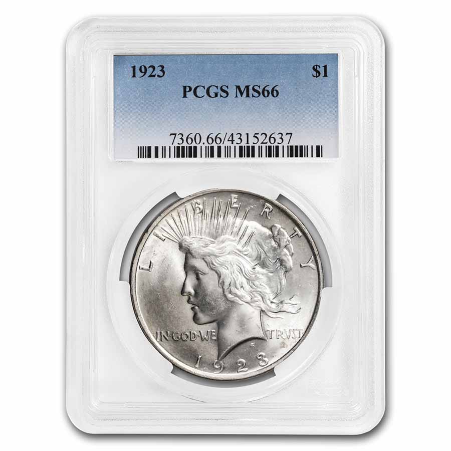 Buy 1923 Peace Dollar MS-66 PCGS