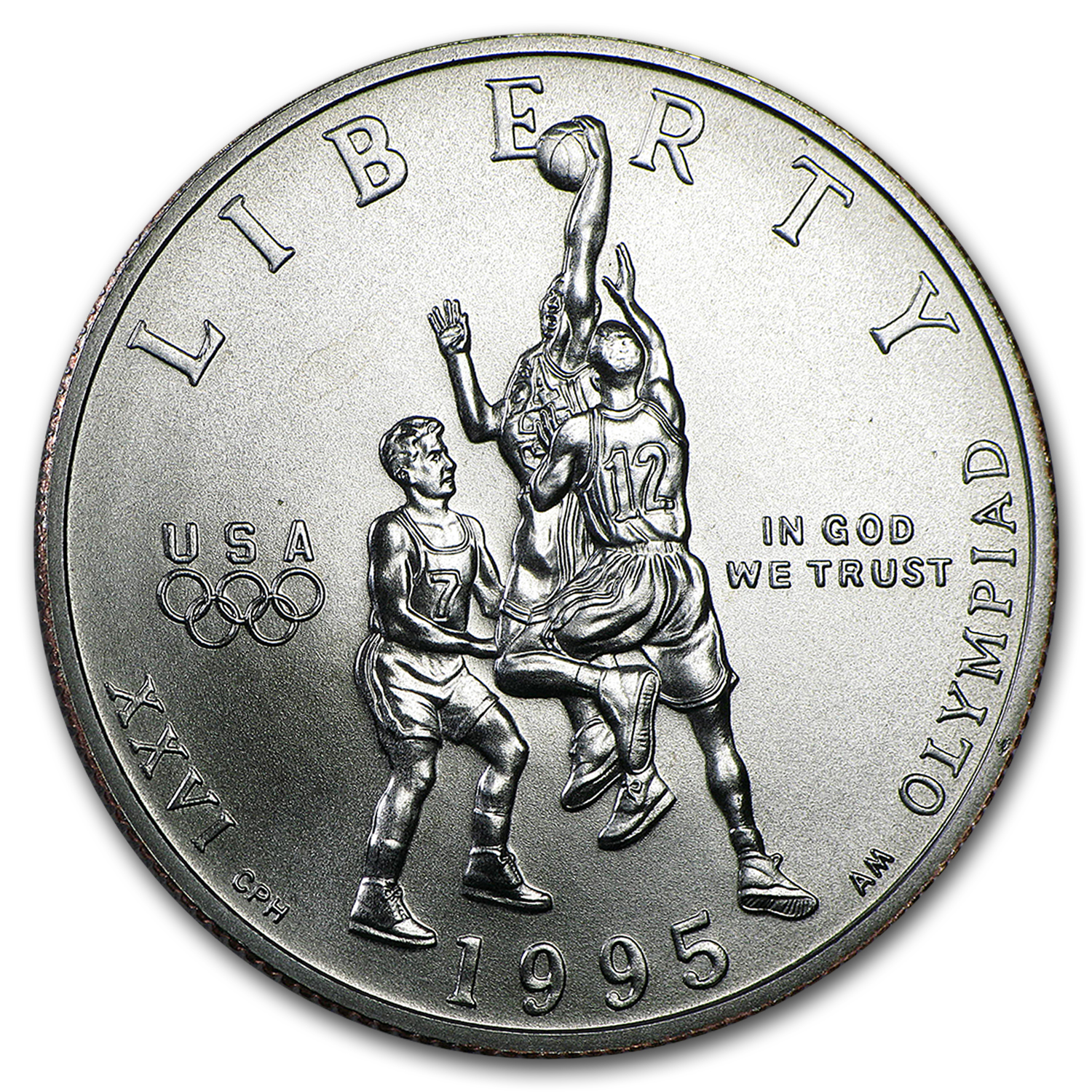 Buy 1995-S Olympic Basketball 1/2 Dollar Clad Commem BU (Capsule)