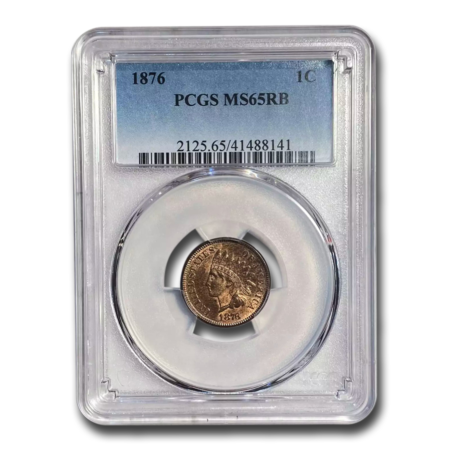 Buy 1876 Indian Head Cent MS-65 PCGS (Red/Brown)