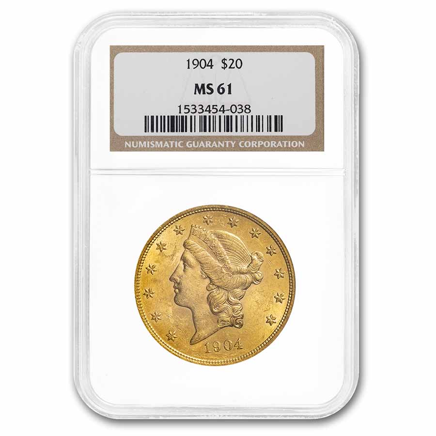 Buy 1904 $20 Liberty Gold Double Eagle MS-61 NGC