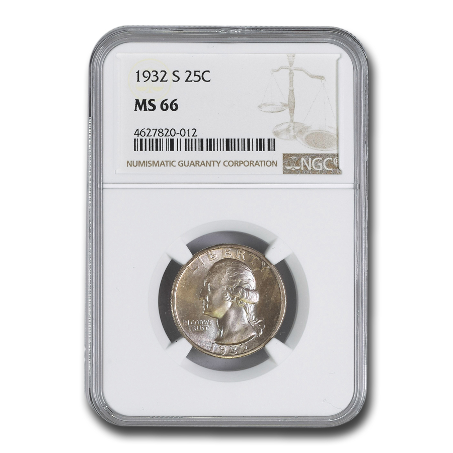 Buy 1932-S Washington Quarter MS-66 NGC