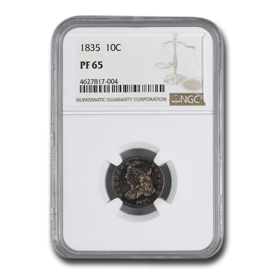 Buy 1835 Capped Bust Dime PF-65 NGC