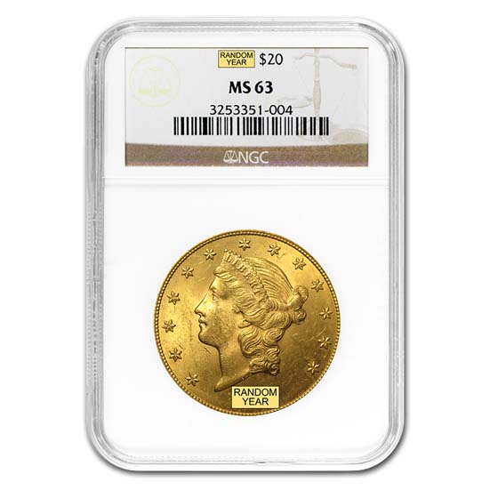 Buy $20 Liberty Gold Double Eagle MS-63 NGC (Pre-1900)