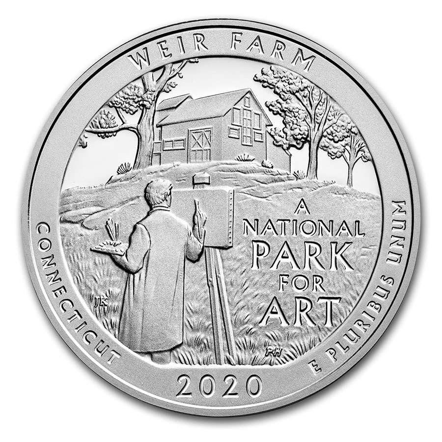 Buy 2020 5 oz Silver ATB Weir Farm National Historic Site, CT