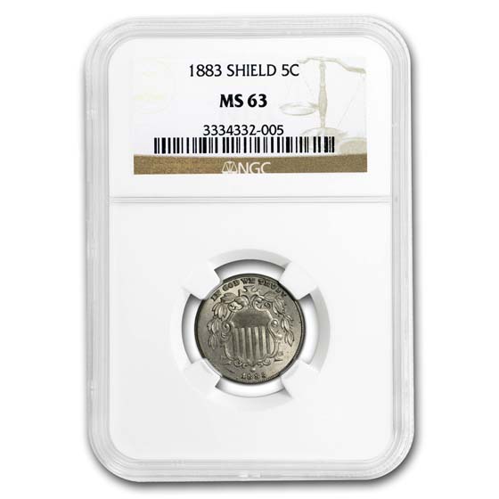 Buy 1883 Shield Nickel MS-63 NGC