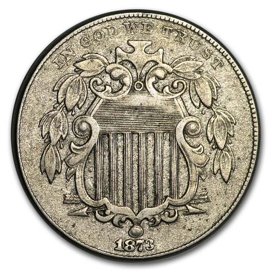 Buy 1873 Shield Nickel Open 3 XF