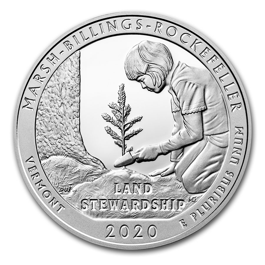 Buy 2020 5 oz Silver ATB Marsh-Billings-Rockefeller Nat'l Park, VT - Click Image to Close