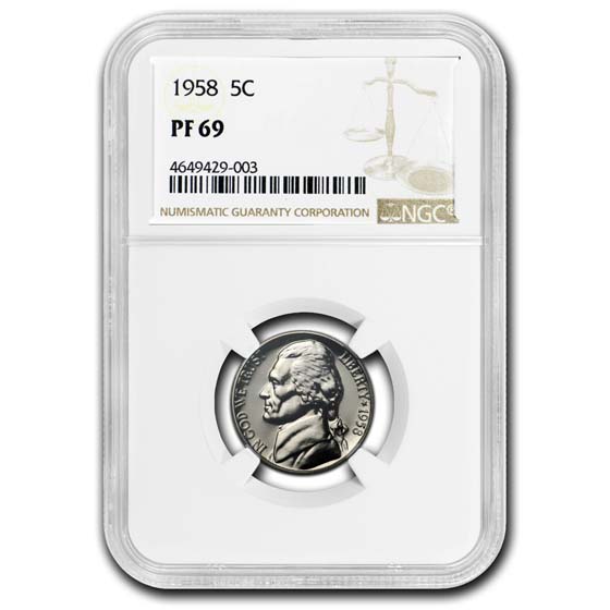 Buy 1958 Jefferson Nickel PF-69 NGC