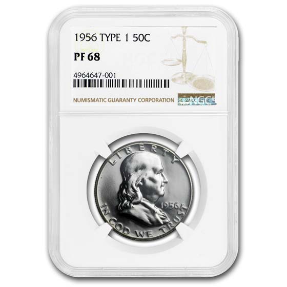 Buy 1956 Franklin Half Dollar Type-I PF-68 NGC