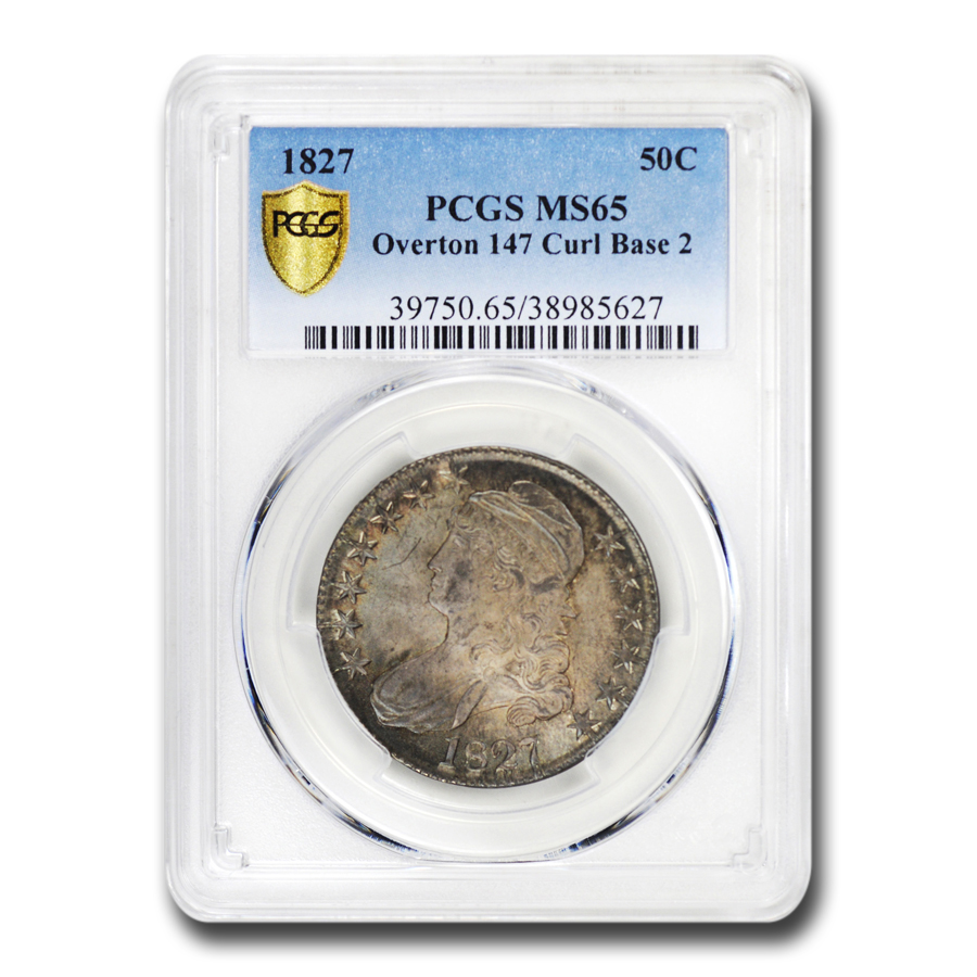 Buy 1827 Bust Half Dollar MS-65 PCGS (O-147, Curled Base 2)