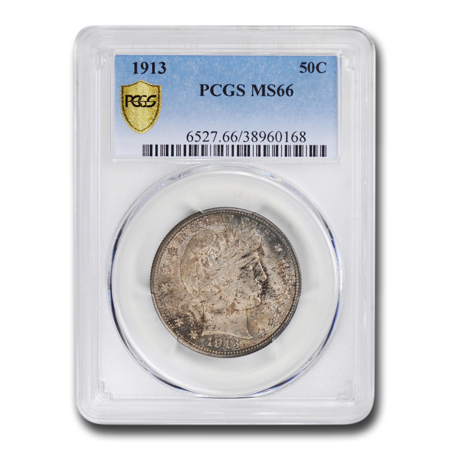 Buy 1913 Barber Half Dollar MS-66 PCGS