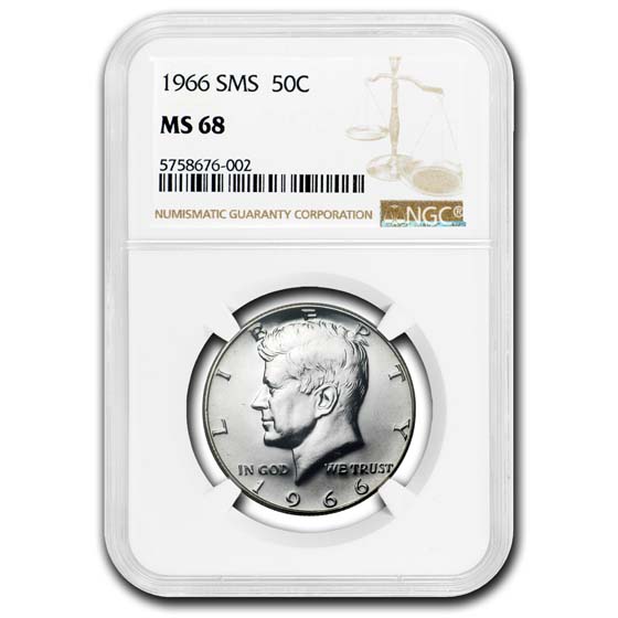 Buy 1966 Kennedy Half Dollar MS-68 NGC (SMS)