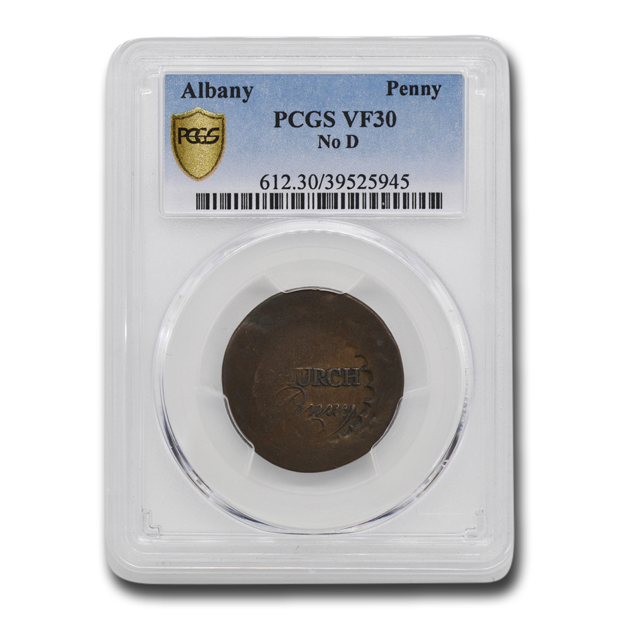 Buy (1790) Albany Church Penny VF-30 PCGS (No D)