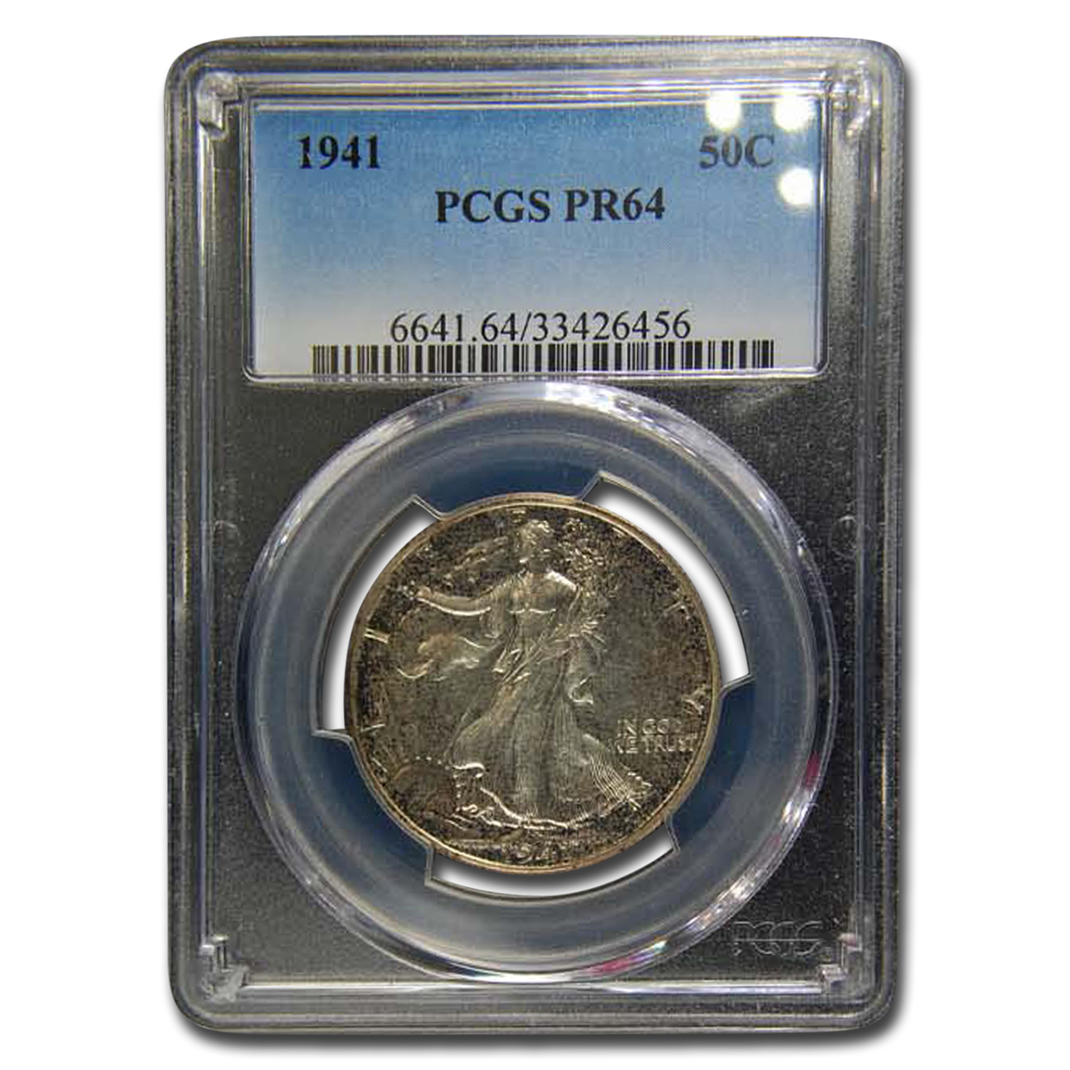 Buy 1941 Walking Liberty Half Dollar PR-64 PCGS