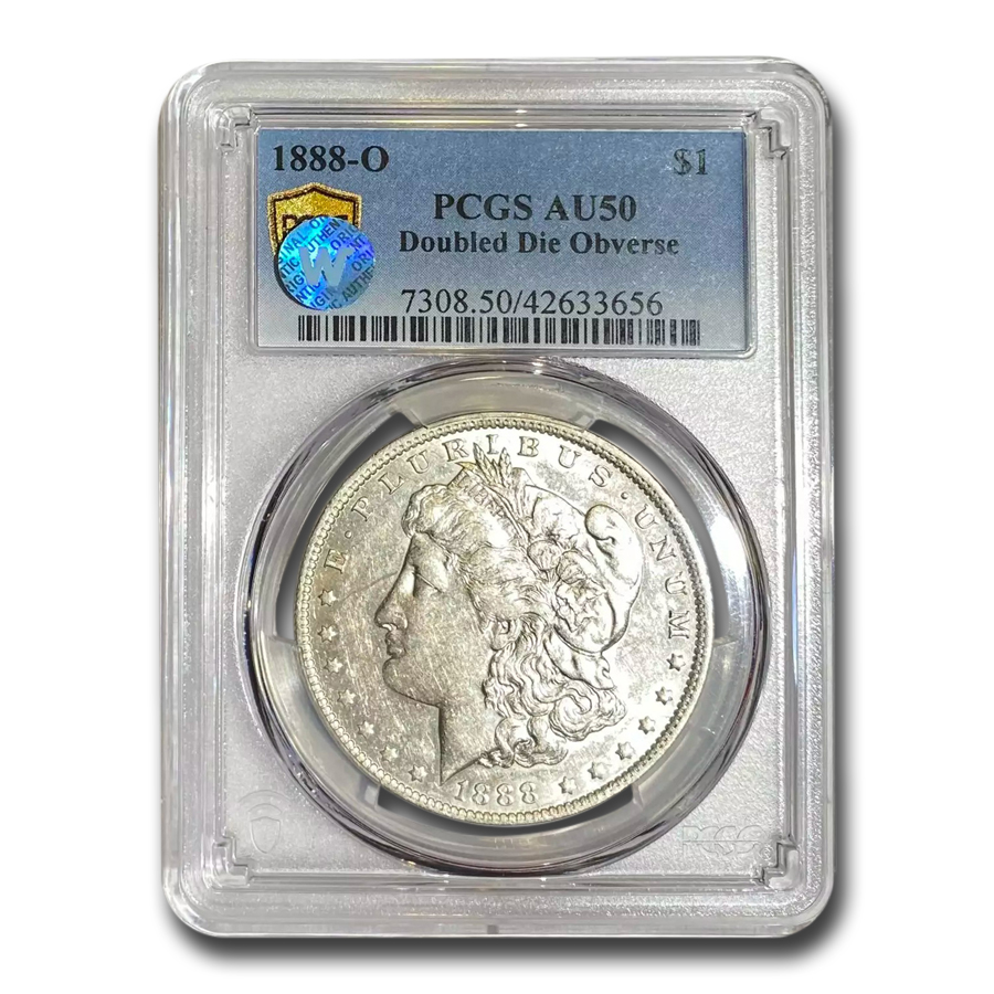 Buy 1888-O Morgan Dollar AU-50 PCGS (VAM-4, Hot Lips, DDO, Top-100)