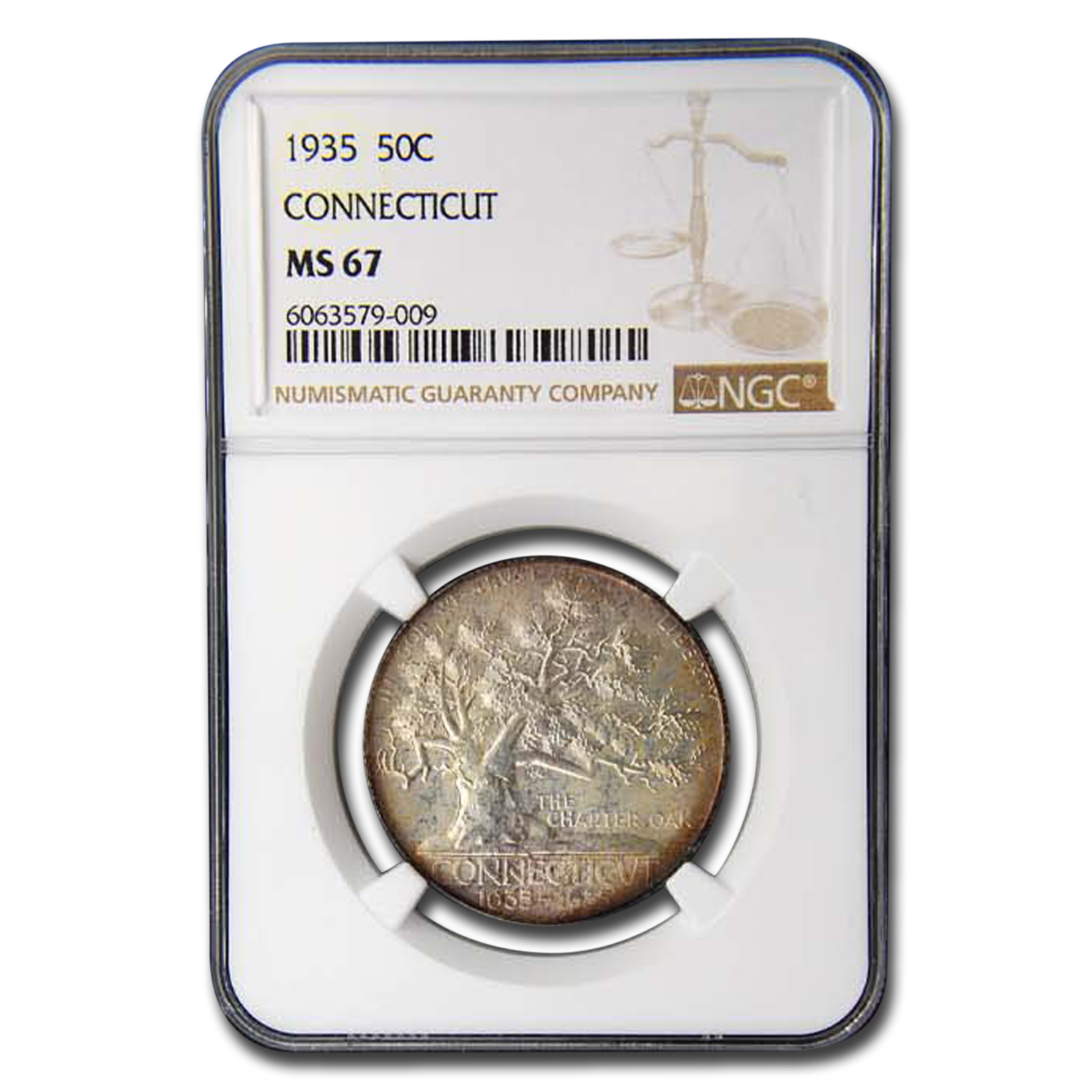 Buy 1935 Connecticut Tercentenary Half Dollar Commem MS-67 NGC