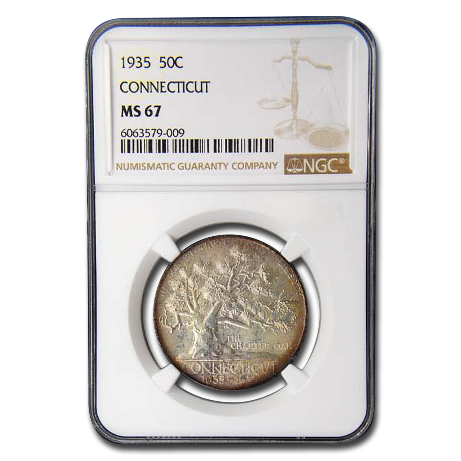 Buy 1935 Connecticut Tercentenary Half Dollar Commem MS-67 NGC